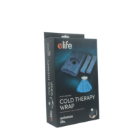 E-Life E-IPM001 Enveloppe de cryothérapie avec 2 sangles élastiques, enveloppe de glace froide pour soulager la douleur