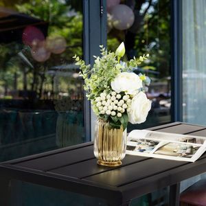 40\" Outdoor Rectangle Narrow Counter Height Table Bar Height Table for Balcony Patio Garden Yard with Wheels for Outdoor Bar - Product Image 4