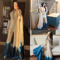 Salwar Kameez Wanita Hitam Bahan Rayon Dengan Bordir Bunga Merah Muda Pakaian Kasual Tradisional Ukuran Reguler Panjang Mata Kaki India Pakistan