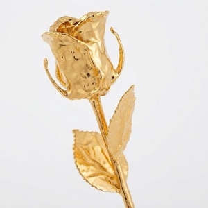 Luxury 24k Gold Rose Plated Real Preserved Flower Wholesale 24k Gold Dipped Rose with Premium <b>Gift</b> <b>Box</b> In Cheapest Price - Product Image 1