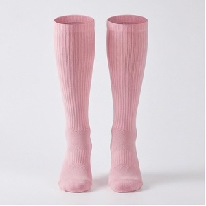 Crew <b>Socks</b> Geometric Pattern Blue Breathable <b>Running</b> <b>Socks</b> for Adults Spring Season - Product Image 1