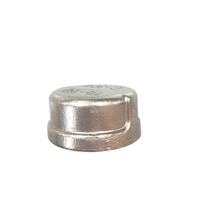 Capuchon rond fileté en acier inoxydable de haute qualité 1-1/2 pouces, OEM/ODM, emballage personnalisé, surface lisse pour diverses industries