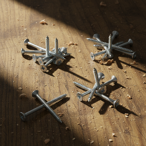 Vis à bois fraisée en acier au carbone PDC Modèle 2, filetage grossier, filetage partiel, pointe acérée, finition oxyde noir, métrique/pouce, Classe 4 - Product Image 1