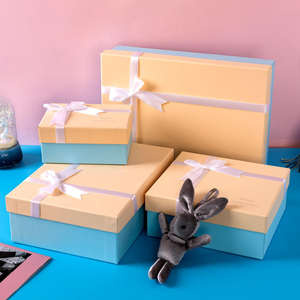 Nueva Caja de Regalo de Cartón Kraft de Gran Tamaño Personalizada, Caja Rectangular con Lazo Hecho a Mano, Caja de Color con Tapa, Alta Calidad - Product Image 5