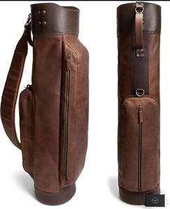 Bolsa de Golf Hecha a Mano en Cuero de Grano Completo |   Transportador de Estilo Vintage - Product Image 2