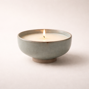 Recipiente de Cerámica para Velas con Textura Natural, Tazón Ancho, Grueso, Resistente al Calor, Acabado Mate Suave, para una Sola Vela, Decoración de Lujo - Product Image 5