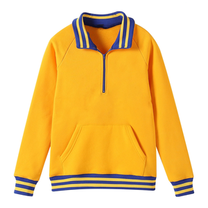 Sweat-shirt SGRho Gold Quarter Zip unisexe pour femme, hiver, lettres en relief, manches raglan, polaire, vêtements grecs personnalisés pour sororité - Product Image 4