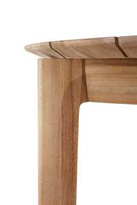 Modern Teak Wood Outdoor Dining <b>Table</b> <b>Round</b> <b>Patio</b> <b>Table</b> Solid Wood Garden Furniture - Product Image 4