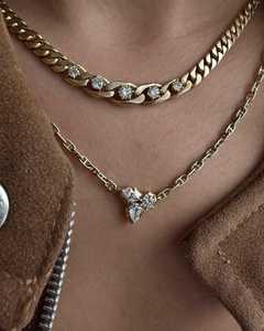 Mix Cut Lab Grown Diamond <b>Pendant</b> Necklaces Custom 10K 14K 18K <b>Solid</b> <b>Gold</b> Minimalist Dainty Everyday Wear Layering B2B Wholesale - Product Image 5