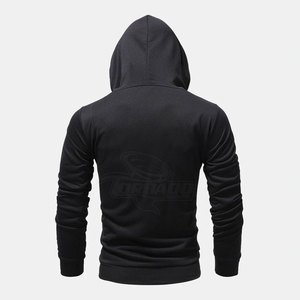 Servicio OEM al por Mayor, Sudaderas con Cremallera para Hombre, Diseño de Primera Calidad, Ligeras, de Color Sólido, 100% Algodón, Casuales de Invierno - Product Image 2