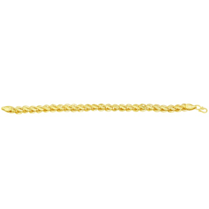 Pulsera de Oro Trenzado de 14K, 18K, 24K Micras, Estilo Dubái, de Latón, para Uso Diario, Pulsera de Oro para Hombre, Venta al por Mayor - Product Image 2