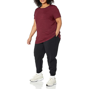 Camisetas Esenciales de Verano con Cuello Redondo para Mujer, Venta al por Mayor, Mezcla de Bambú Ecológica, 200g, Estilo Urbano Oversize - Product Image 2