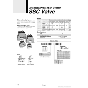Système de soupape de contrôle de prévention d'extension de ASS600-06 pneumatique SMC - Product Image 2