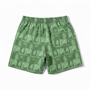Pantalones Cortos de Ciclismo para Hombre, Cintura Media, Elásticos, para Yoga y Fitness, Compresión, Tela Oxford de Lino/Algodón, Transpirables, Estilo Urbano, Personalizados - Product Image 2