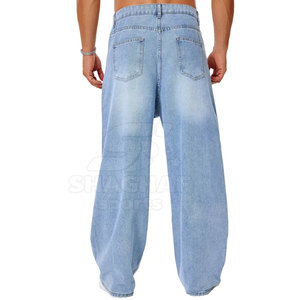 Pantalon Baggy 100% Coton Décontracté Taille Mi-Haute Coupe Droite Respirant Écologique Léger Ample pour l'Été et le Quotidien - Product Image 2