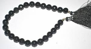 ลูกปัดพลอยสปิเนลสีดำธรรมชาติทรงกลมเหลี่ยมเพชรพลอย ร้อยเป็นเส้น สำหรับทำเครื่องประดับ ขายส่ง - Product Image 3