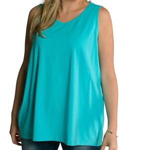 Camiseta sin mangas extragrande para mujer, holgada, estilo urbano, transpirable, 100% algodón, informal de verano, chaleco deportivo. - Product Image 4