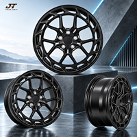 Jantes forgées à rayons multiples 18-22 pouces, finition noir brillant avec accents usinés VIW-178 pour BMW Audi Mercedes-Benz