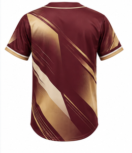 Camiseta de Béisbol Clásica Sublimada con Botones, Uniforme Deportivo para Hombre y Mujer, Transpirable, Ligero, Ropa de Equipo al por Mayor para Práctica - Product Image 2
