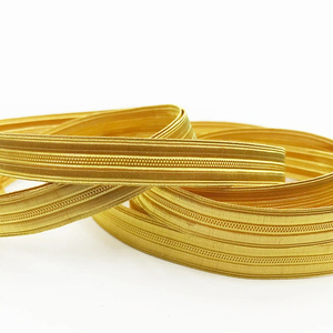 Gold Mylar Braid French Wire Ribbon Twisted Fringe Customized Size Eco-Friendly <b>Embroidered</b> Metallic Wire Tassel <b>Shoes</b> Trim - Product Image 3