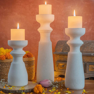 Wholesale 2 Pieces Marble <b>Candle</b> <b>Sticks</b> Holder For Festival Home Decorative Accessories In Most Selling Sale - Product Image 4