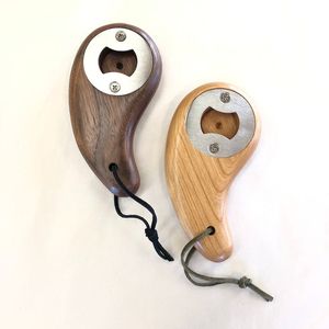 Décapsuleur magnétique manuel en bois et acier inoxydable de 4 pouces, écologique, personnalisable avec logo, compatible lave-vaisselle, pour bière et vin, promotionnel - Product Image 1