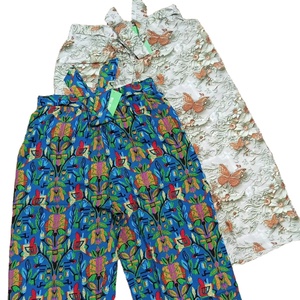 Pantalones suaves y transpirables de cintura alta para mujer, pantalones largos informales con cierre de cintura elástica y pierna ancha para ropa de calle - Product Image 4