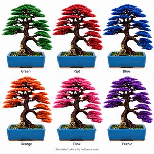 Árbol Bonsái de Arce Hecho a Mano con Alambre de Cobre en Maceta de Porcelana, Decoración Ecológica para el Hogar y Regalo Corporativo - Product Image 5