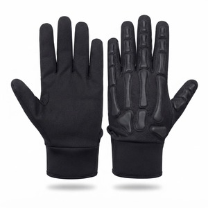 Gants de frappe bleu marine rembourrés en tissu tricoté, unisexes, pour adultes, avec fermeture à enfiler, pour l'entraînement - Product Image 3