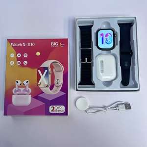 Новинка 2025: Умные часы X-D10 с наушниками TWS и <span class=keywords><strong>2</strong></span> ремешками, многофункциональный комплект Smart Wear, серия 11 - Product Image 1