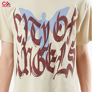 เสื้อยืดพิมพ์ลายผู้ชายสีพื้น 100% ผ้าฝ้าย ทรงโอเวอร์ไซส์ ขายส่ง สินค้าขายดี สไตล์ใหม่ รับผลิตแบรนด์ส่วนตัว คุณภาพสูง จำนวนมาก - Product Image 6