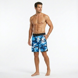 <b>Mens</b> Camouflage Swim Shorts Quick Dry Beach Board Shorts Lightweight Summer Surf <b>Trunks</b> Elastic Waist Swimwear - Product Image 2