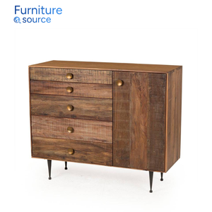 Cabinet tendance haut de gamme-bois de chêne massif avec des portes en verre armoire de stockage d'affichage parfait-de l'usine de VietNam - Product Image 3