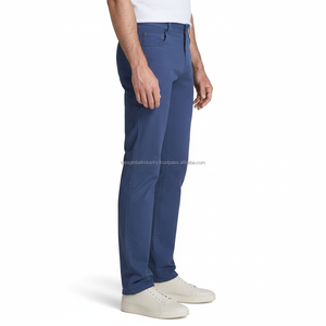 <b>Men's</b> Slim Fit Chino Pants Brown Custom OEM Wholesale - Product Image 2