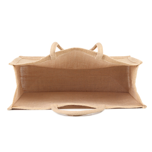 Sacs Double R personnalisés en jute avec poignées, sac fourre-tout avec fermeture éclair, sac isotherme pour déjeuner, idéal pour cadeaux et vin - Product Image 2