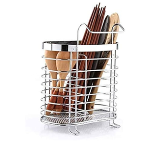 Portautensilios de Cocina de Acero Inoxidable, Soporte para Palillos y Cucharas, Contenedor de Almacenamiento de Cocina Apto para Lavavajillas - Product Image 1