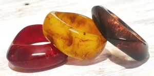 MN Exports Vintage Resin Islam Round Bangle Stack <b>Red</b> Amber Black Unisex Fashion Gift <b>Bracelets</b> - Product Image 2