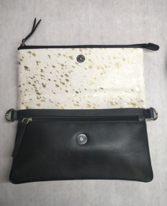 Polka <b>Soft</b> Hair on Fur <b>Leather</b> Crossbody Ladies Messenger Shoulder Handle Sling women <b>Bags</b> Multiple Zipper Pocket Magnetic Snap - Product Image 2