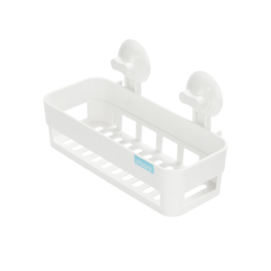 Premium PP plastic Bathroom Non Perforated Storage Shelf Wall-mounted Rack Plastic Holder Rack