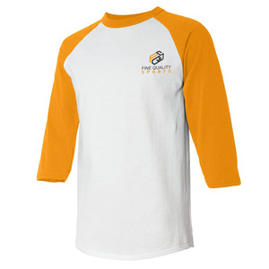 Men's Raglan Sleeve T-Shirt Custom Logo 3/4 Sleeve <b>Baseball</b> <b>Tee</b> Casual Cotton Streetwear - Product Image 1