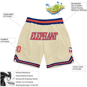 High Quality Custom Blank Basketball Shorts Vintage Polyester Mesh Men's Basketball Shorts - Product Image 4