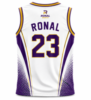 Jersey Basket Pria Logo Kustom Seragam Tim Ringan Menyerap Keringat Bahan Poliester Kaos Olahraga Grosir Pabrik