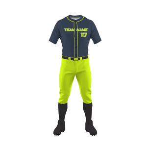 RTS Wholesale Price Premium Quality Custom Made Sublimation Team Baseball Uniform Quick Dry Comfortable Uniform AS-BS-09 - Product Image 4