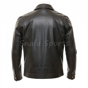 Stylish Leather Jacket for Men Full Length Warm Men Leather Coat Durable Material Jacket For Sale In Wholesale Price - Product Image 2