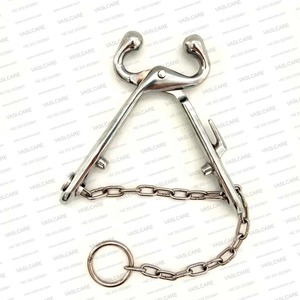 Pinza de nariz de toro para ganado, pinza de sujeción veterinaria para animales, instrumento quirúrgico manual de acero inoxidable alemán - Product Image 4