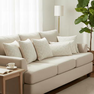 Juego de Fundas de Cojines Decorativos SOGA con Bordado Chevron, 6 Piezas, Cuadradas de 45cm y Rectangulares de 30x50cm, para Sofá - Product Image 2