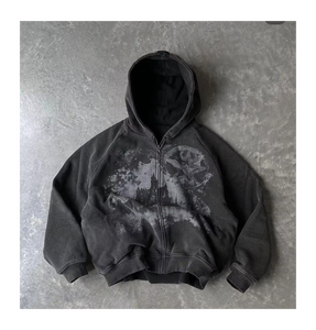 Las Mejores Sudaderas con Capucha para Hombre de Tela Suave con Impresión DTG, Sudaderas con Capucha de Calidad Portátiles para Hombre con Impresión 3D en Relieve, Personalizables con Impresión de Espuma y Lavado Ácido - Product Image 4