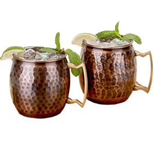 Embossed Floral Copper Mug Handcrafted Drinking <b>Cup</b> Decorative Metal Mug For Tea <b>Coffee</b> Water Gift Home Kitchen Dining - Product Image 4