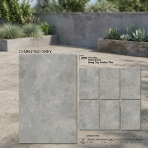 Carreaux de sol en céramique, en porcelaine, robuste, Design moderne épaisseur 2cm, 600x600, carrelage d'extérieur pour stationnement, jardin - Product Image 2
