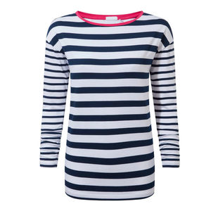 Camisetas de Manga Larga Casuales de Invierno Ecológicas Personalizadas para Mujer, de Alta Calidad, 100% Algodón, Cuello Redondo, Hombros Caídos, Tinte Liso - Product Image 6